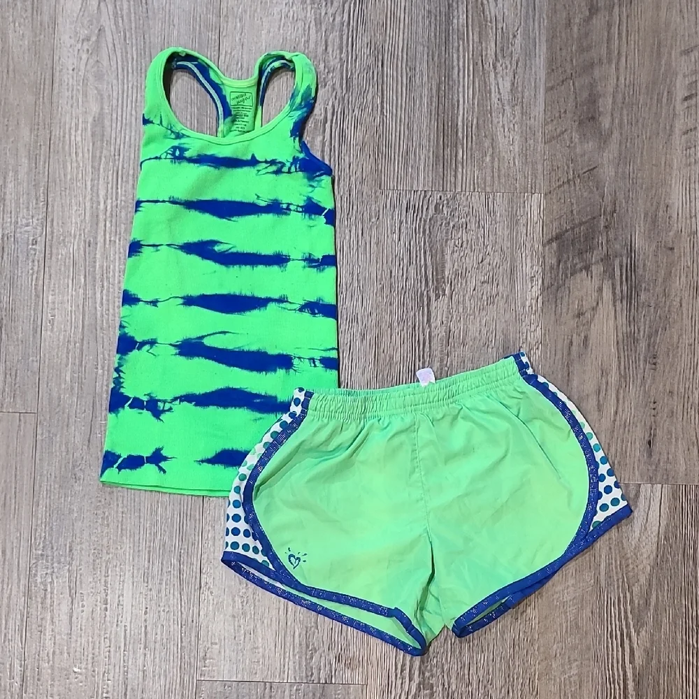 Justice Green and Blue Kids Matching Set Size 10